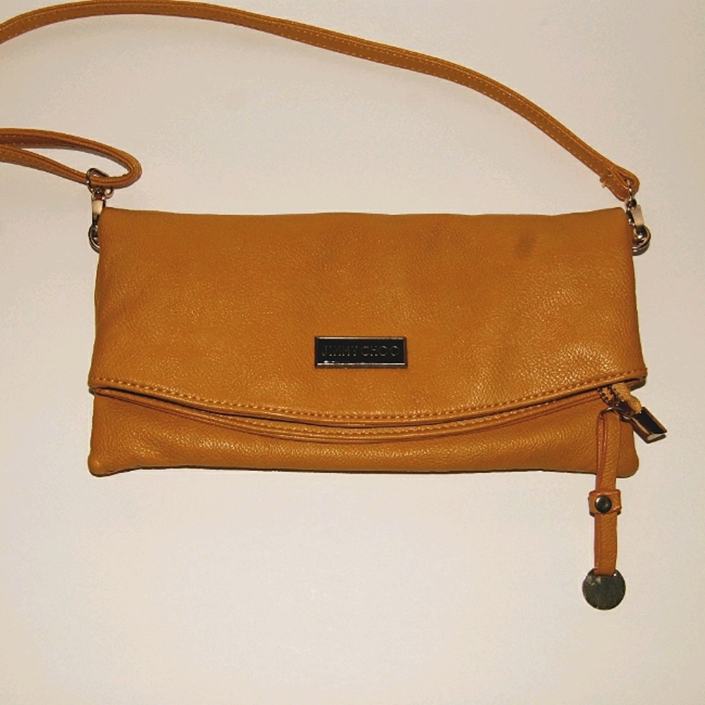 Jimmy choo fold over clutch bag